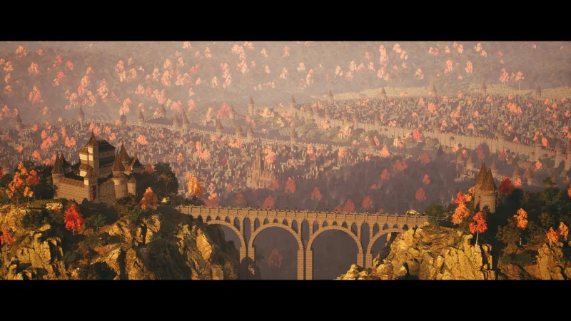  Вид с вершины замка Скинград 