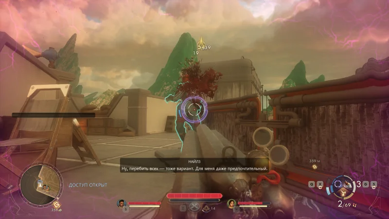  Боевую систему улучшили за счёт уворотов и перекатов. Невероятно приятно заряжать врага картечью, скользя по земле в замедленном времени 