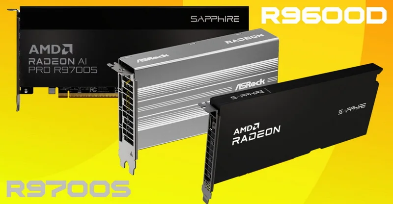 Без шума: представлены пассивные видеокарты Radeon AI Pro для профессионалов