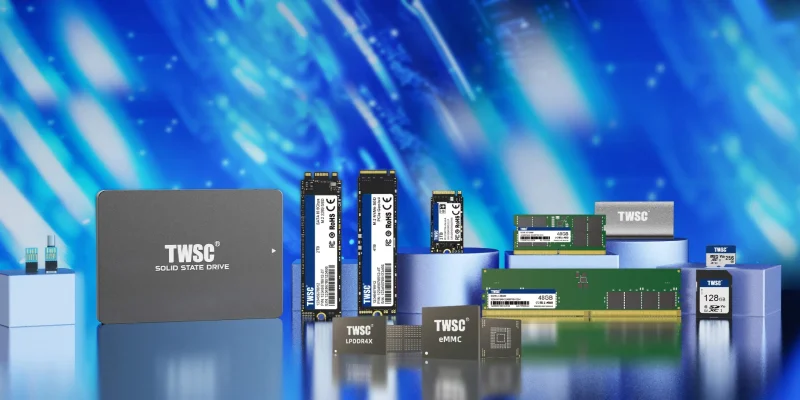  Ассортимент продукции DRAM и NAND от китайской компании Shenzhen Techwinsemi Technology Co., занимающей третье место среди котирующихся на бирже A-share компаний в сегменте компьютерной памяти после BIWIN и Longsys (источник: TWSC) 