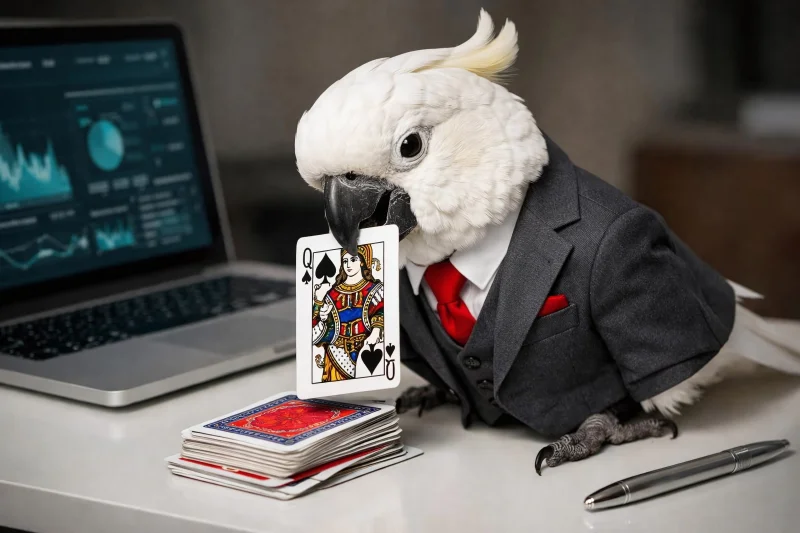  «Попка не дур-р-рак! Попка стохастик!» (источник: ИИ-генерация на основе модели GPT-image-1) 