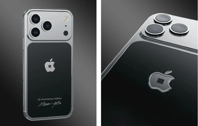 В честь юбилея Apple: Caviar выпустила iPhone 17 с фрагментом водолазки Джобса