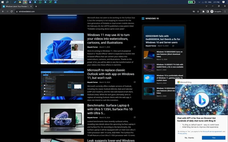  Источник изображений: windowslatest.com 