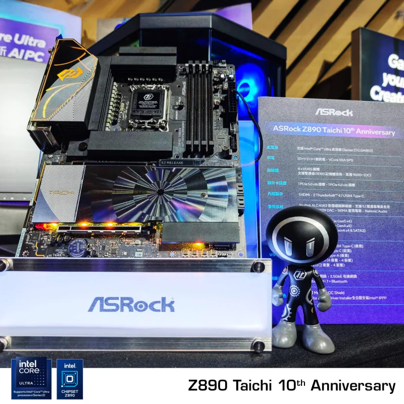  Z890 Taichi 10th Anniversary Edition. Источник изображения: ASRock 