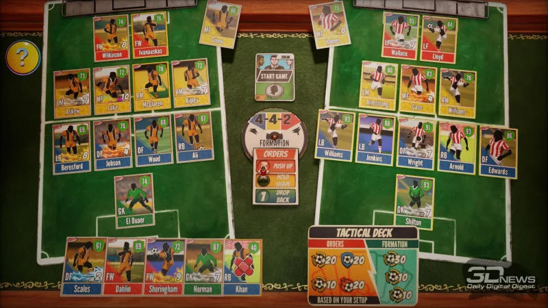  Предстартовая расстановка 